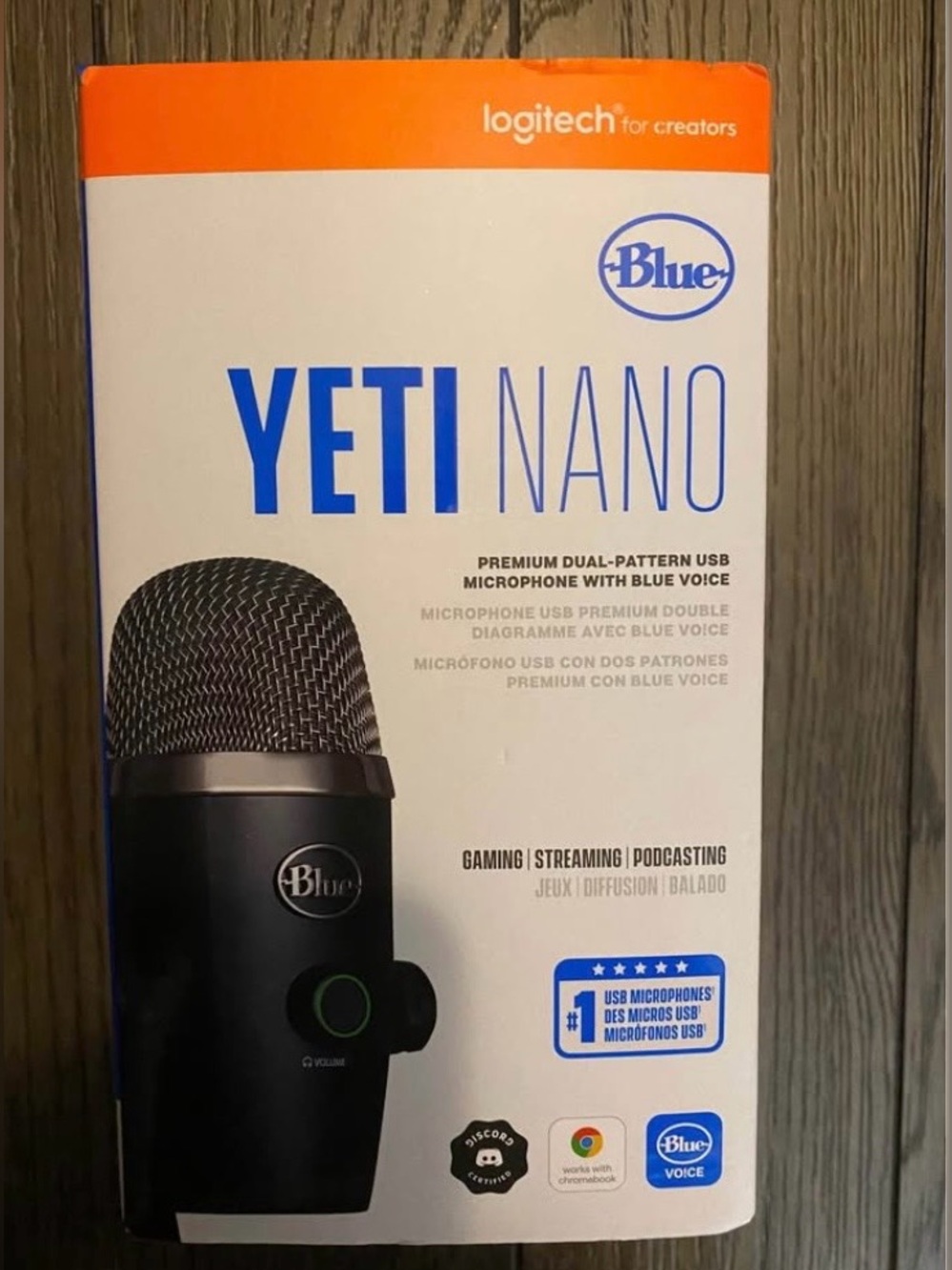 Blue Yeti Nano Premium Wired Multi-Pattern USB Condenser Microphone - Black